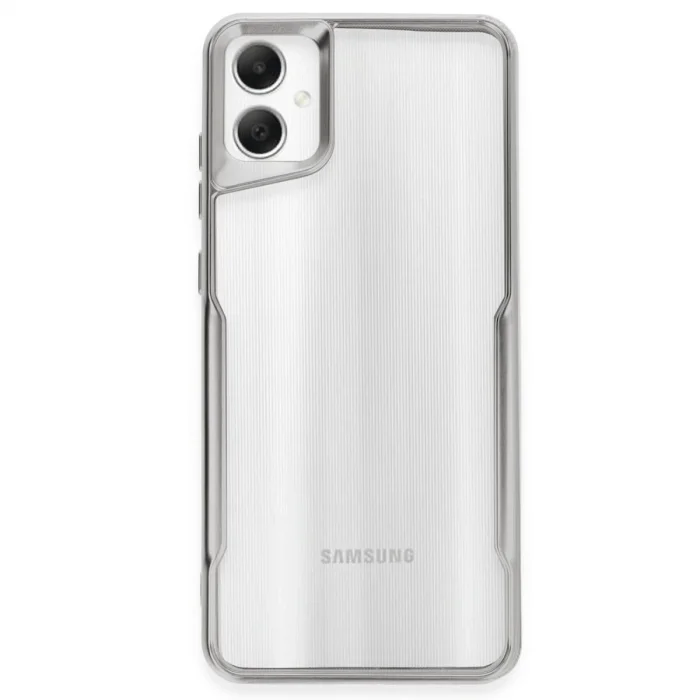 Samsung Galaxy A05 Kılıf Boyi Silikon Kapak - Gümüş