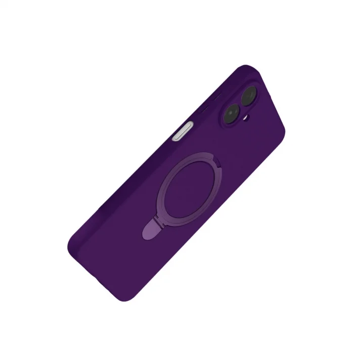 Samsung Galaxy A07 4g Regal Magsafe Standlı Kapak - Derin Mor