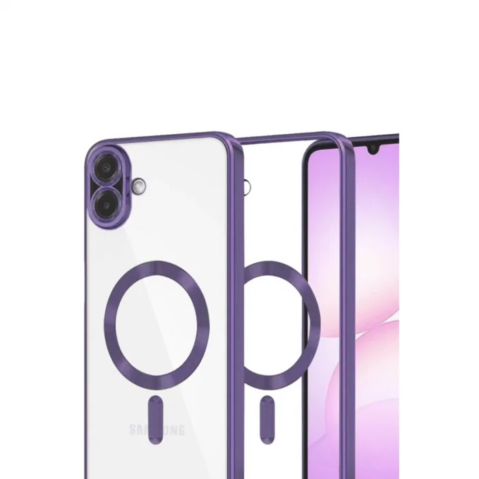 Samsung Galaxy A07 Kross Magneticsafe Kapak - Mor