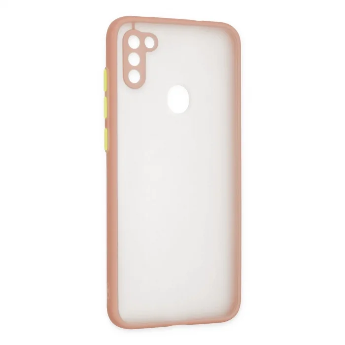 Samsung Galaxy A11 Kılıf Montreal Silikon Kapak - Pembe