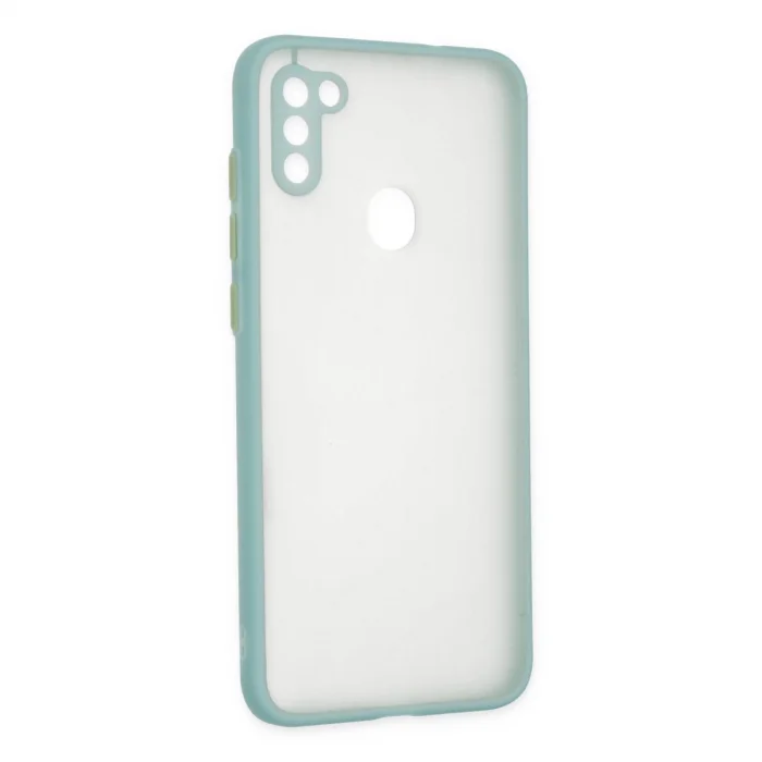 Samsung Galaxy A11 Kılıf Montreal Silikon Kapak - Turkuaz