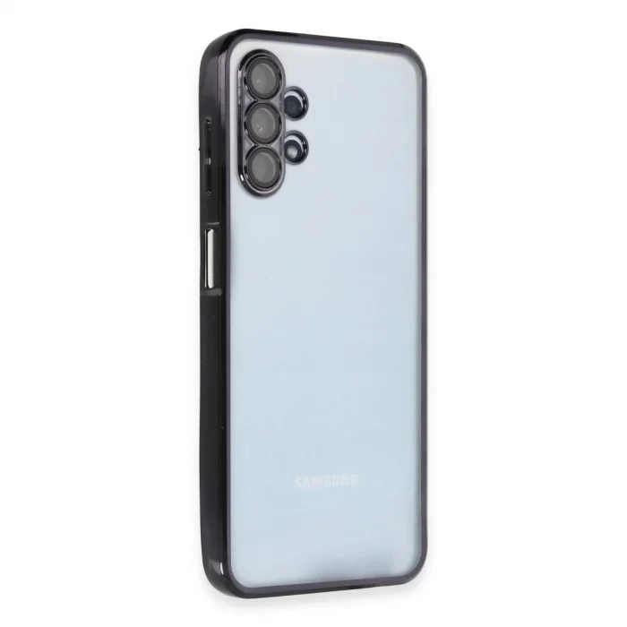 Samsung Galaxy A13 4g Kılıf Razer Lensli Silikon - Siyah