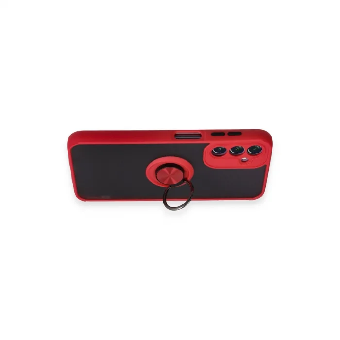 Samsung Galaxy A14 4g Kılıf Montreal Yüzüklü Silikon Kapak - Kırmızı