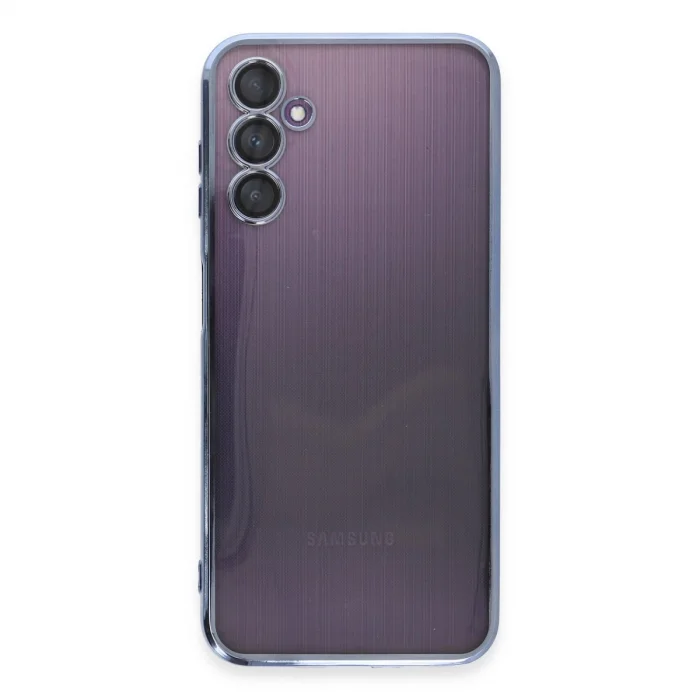 Samsung Galaxy A14 4g Kılıf Razer Lensli Silikon - Açık Mavi