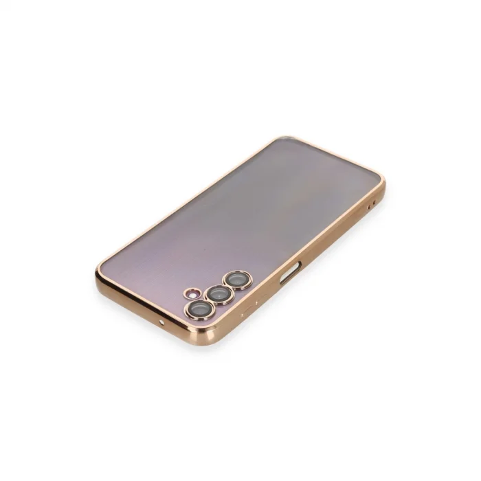 Samsung Galaxy A14 4g Kılıf Razer Lensli Silikon - Gold