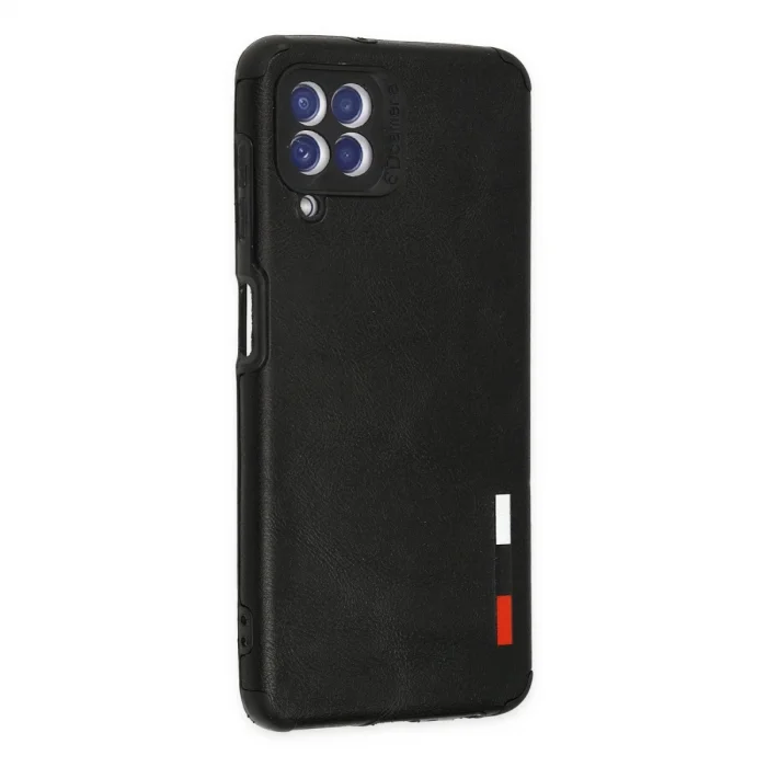 Samsung Galaxy A22 Kılıf Loop Deri Silikon - Siyah