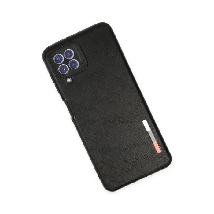 Samsung Galaxy A22 Kılıf Loop Deri Silikon - Siyah