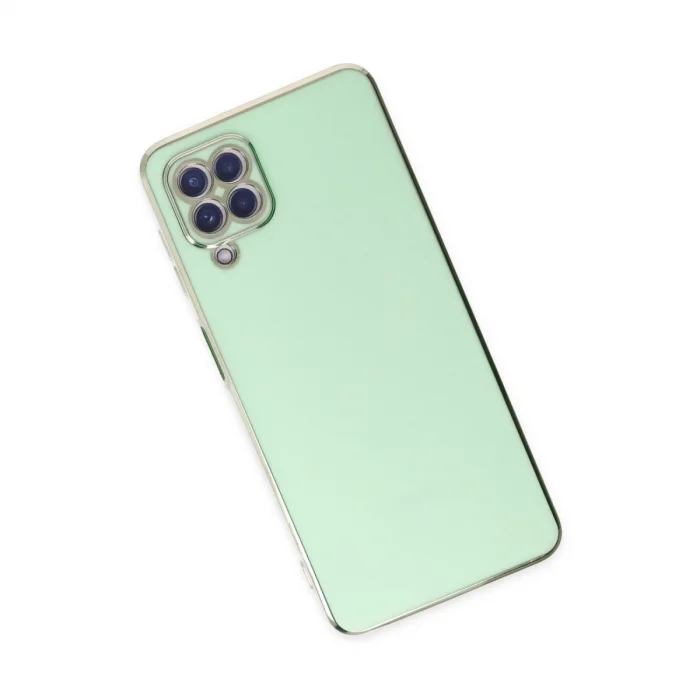 Samsung Galaxy A22 Kılıf Volet Silikon - Açık Yeşil