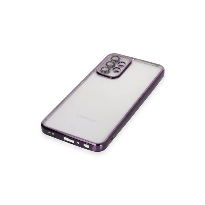 Samsung Galaxy A23 4g Kılıf Razer Lensli Silikon - Mor