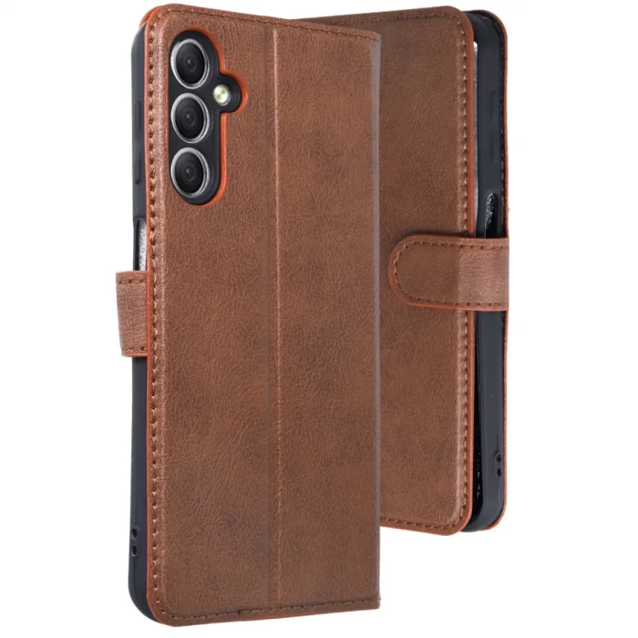 Samsung Galaxy A24 4g Kılıf Trend S Plus Kapaklı Kılıf - Taba