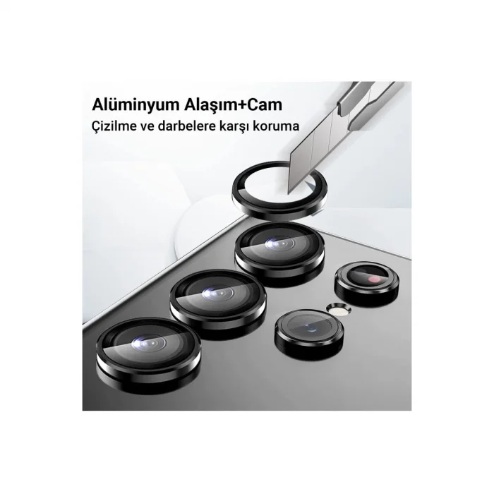 Samsung Galaxy A25 5g Valdez Metal Kamera Lens - Gümüş