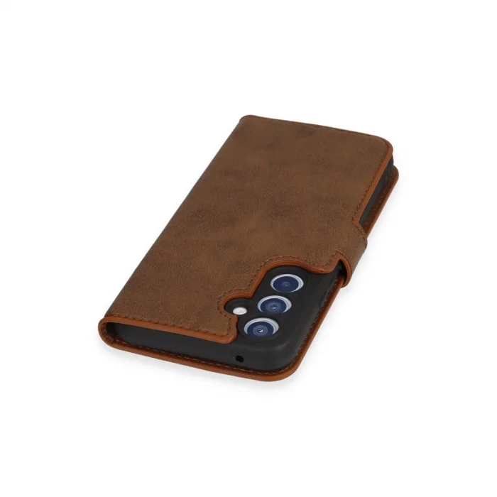 Samsung Galaxy A34 5g Kılıf Trend S Plus Kapaklı Kılıf - Taba