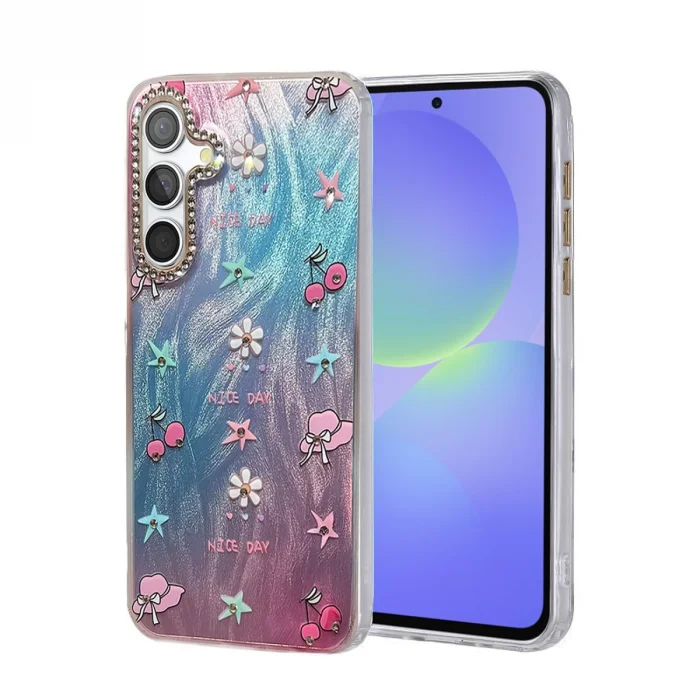 Samsung Galaxy A36 Kılıf Blade Aynalı Desenli Kapak - Desen 4