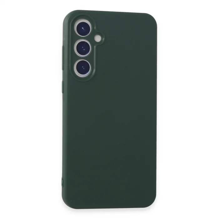 Samsung Galaxy A55 5g Kılıf First Silikon - Koyu Yeşil
