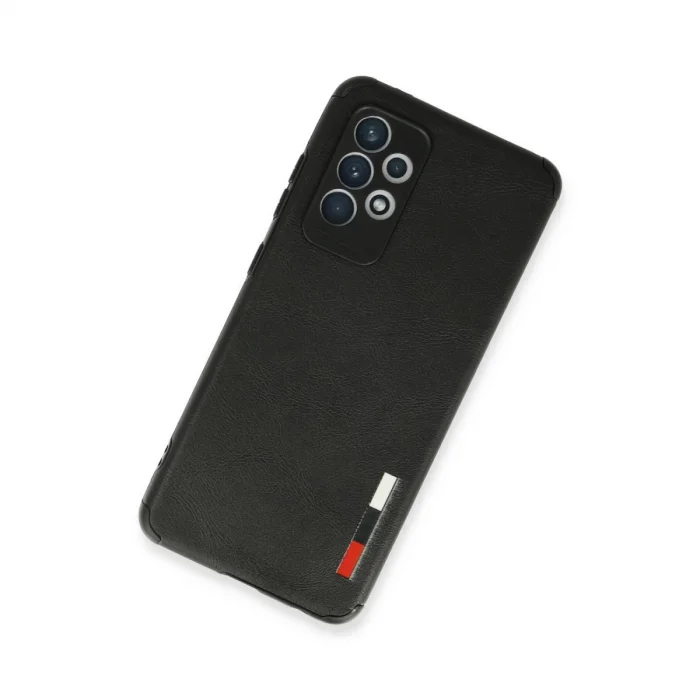 Samsung Galaxy A72 Kılıf Loop Deri Silikon - Siyah