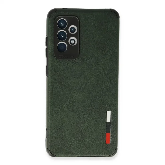 Samsung Galaxy A72 Kılıf Loop Deri Silikon - Yeşil