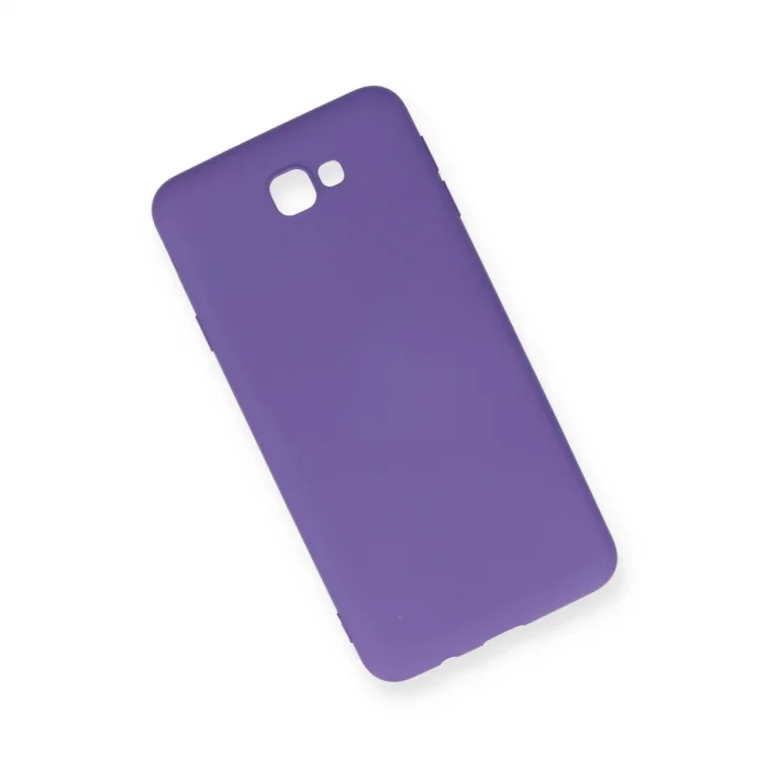 Samsung Galaxy J7 Prime Kılıf Nano İçi Kadife Silikon - Mor