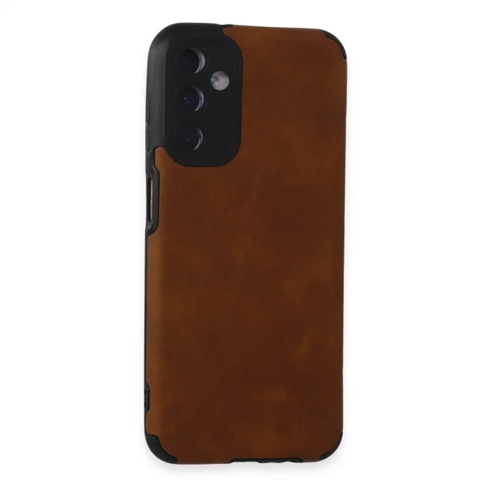 Samsung Galaxy M14 5g Kılıf Loop Deri Silikon - Kahverengi
