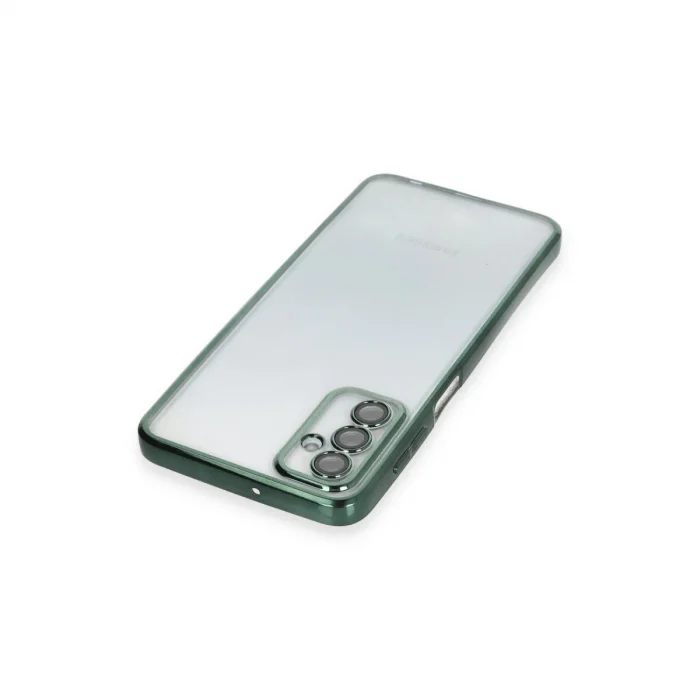 Samsung Galaxy M23 Kılıf Razer Lensli Silikon - Yeşil