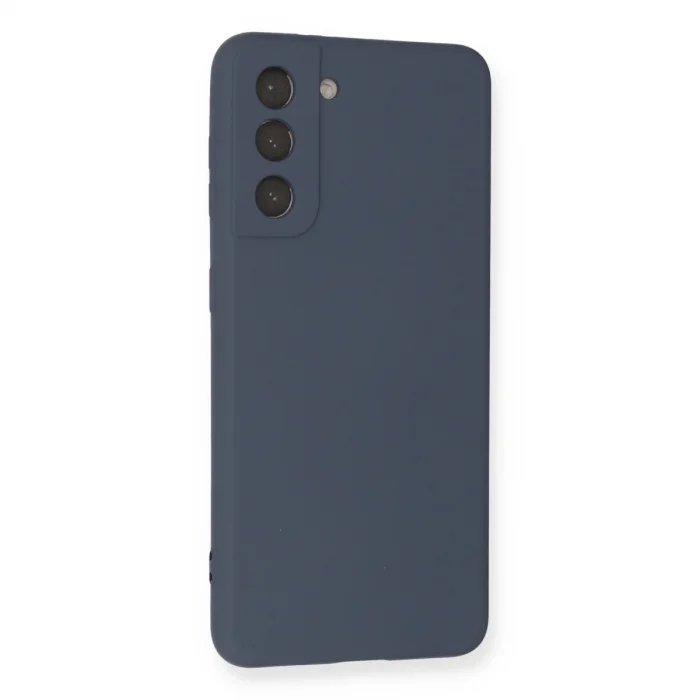 Samsung Galaxy S21 Kılıf Nano İçi Kadife Silikon - Gri