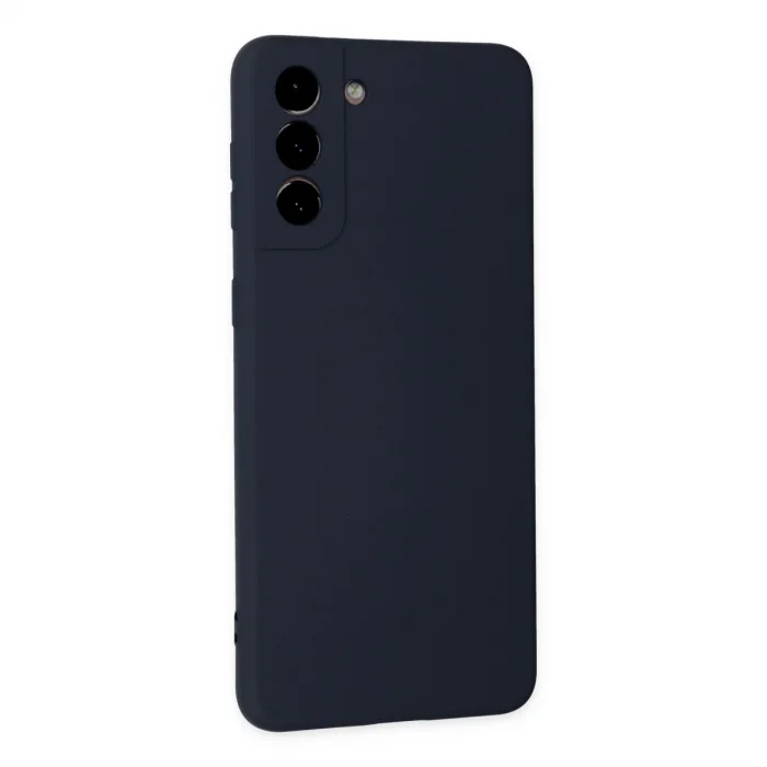 Samsung Galaxy S21 Plus Kılıf Nano İçi Kadife Silikon - Lacivert