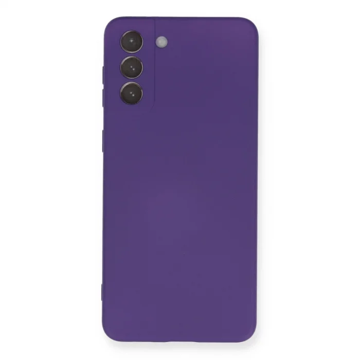 Samsung Galaxy S21 Plus Kılıf Nano İçi Kadife Silikon - Mor