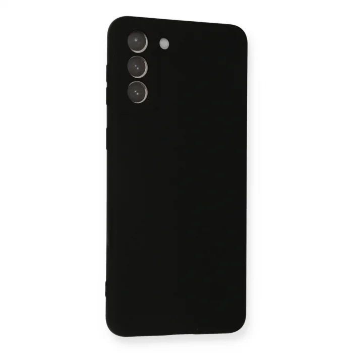Samsung Galaxy S21 Plus Kılıf Nano İçi Kadife Silikon - Siyah