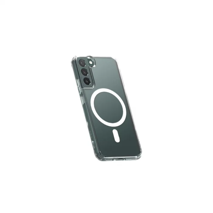 Samsung Galaxy S22 Plus Kılıf Magneticsafe Şeffaf Silikon - Şeffaf