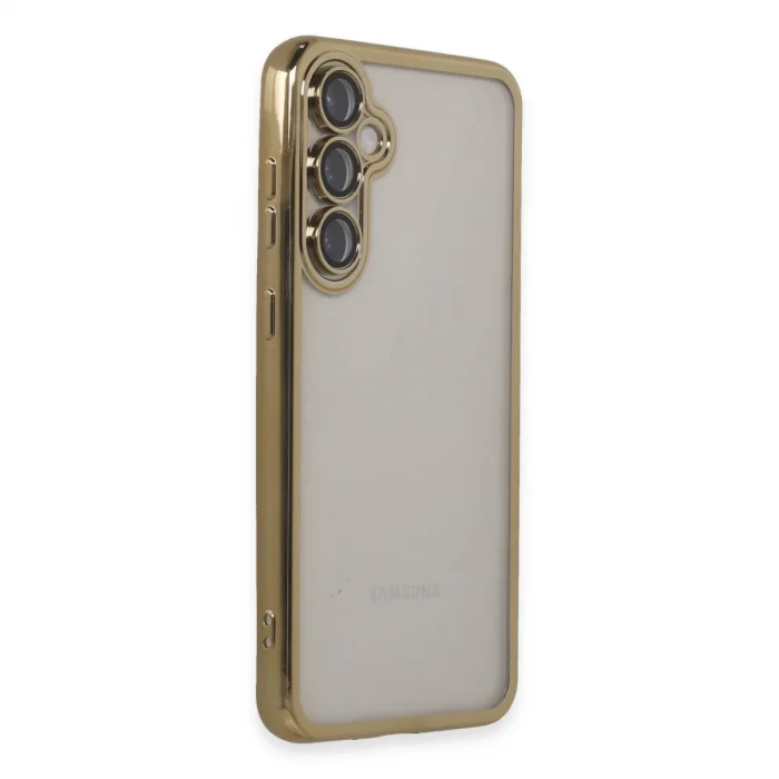 Samsung Galaxy S23 Fe Kılıf Razer Lensli Silikon - Gold