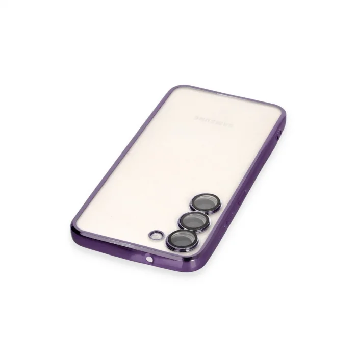 Samsung Galaxy S23 Kılıf Razer Lensli Silikon - Mor