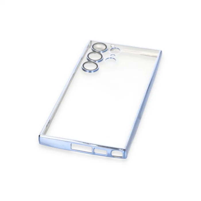 Samsung Galaxy S23 Ultra Kılıf Razer Lensli Silikon - Açık Mavi