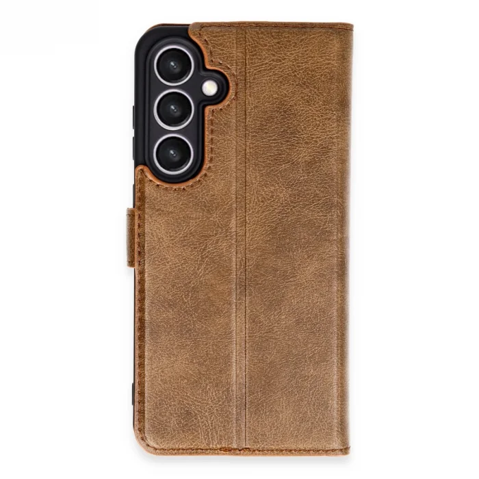 Samsung Galaxy S24 Fe Kılıf Trend S Plus Kapaklı Kılıf - Taba