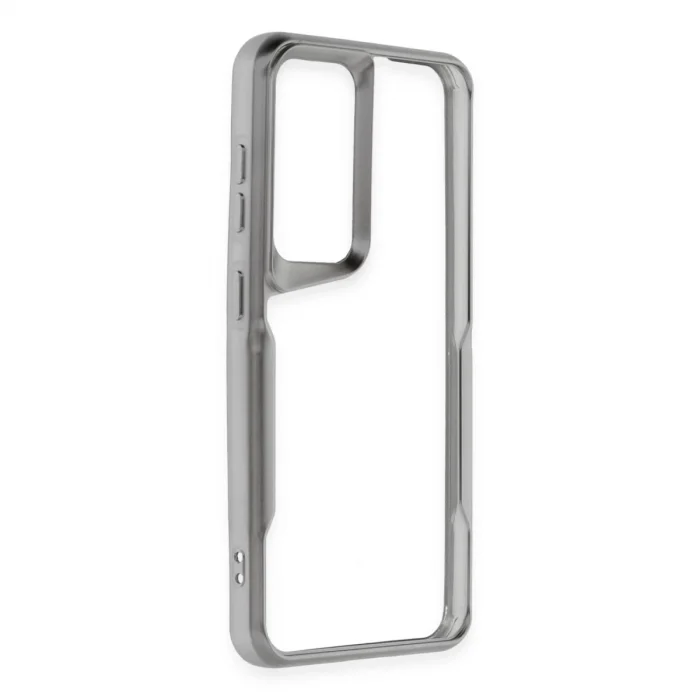 Samsung Galaxy S24 Kılıf Boyi Silikon Kapak - Gümüş