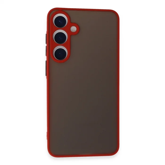 Samsung Galaxy S24 Kılıf Montreal Silikon Kapak - Kırmızı