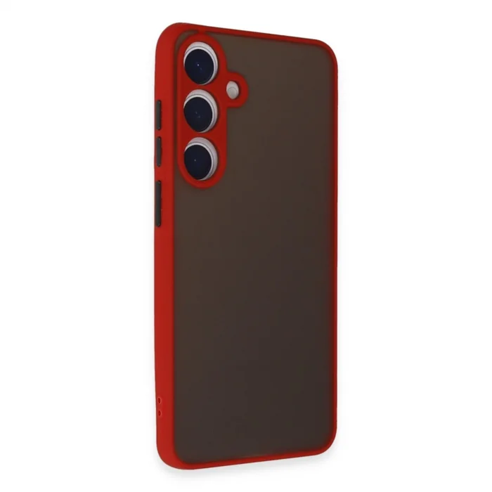 Samsung Galaxy S24 Kılıf Montreal Silikon Kapak - Kırmızı