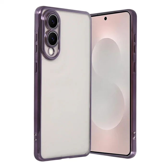 Samsung Galaxy S25 Edge Razer Lensli Silikon - Mor