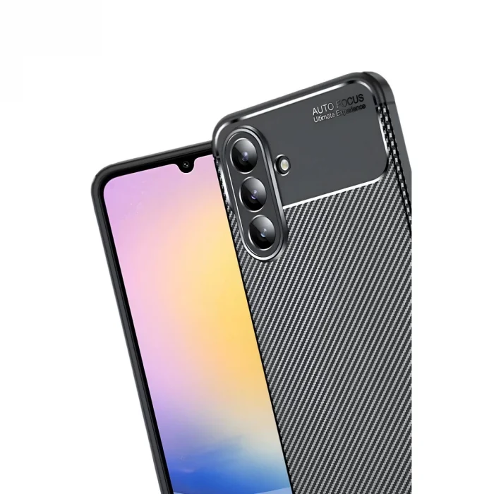 Samsung Galaxy S25 Fe Auto Focus Karbon Kapak - Siyah