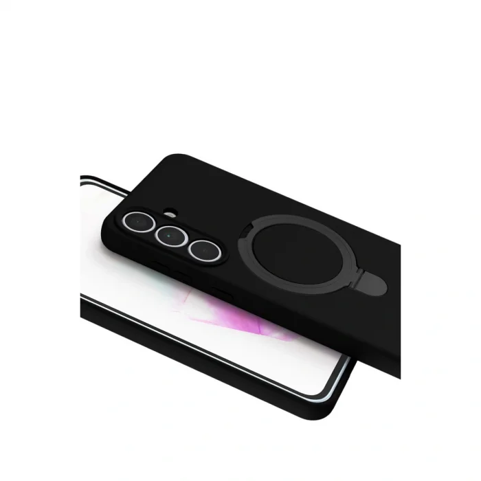 Samsung Galaxy S25 Fe Regal Magsafe Standlı Kapak - Siyah