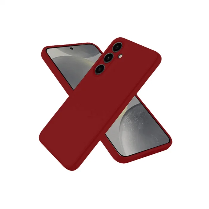 Samsung Galaxy S25 Kılıf Nano İçi Kadife Silikon - Kırmızı