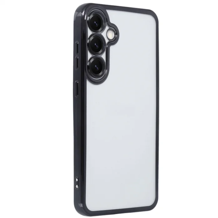 Samsung Galaxy S25 Kılıf Razer Lensli Silikon - Siyah