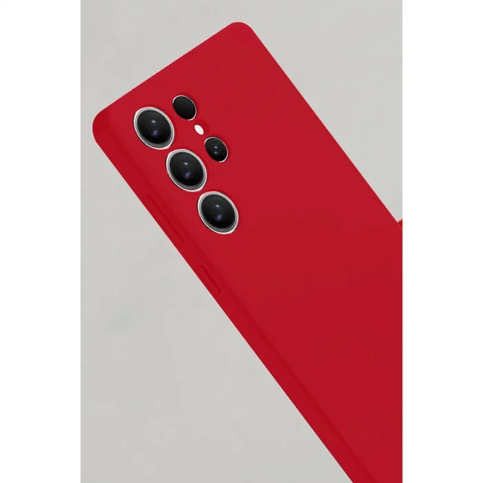 Samsung Galaxy S25 Ultra Kılıf Nano İçi Kadife Silikon - Kırmızı