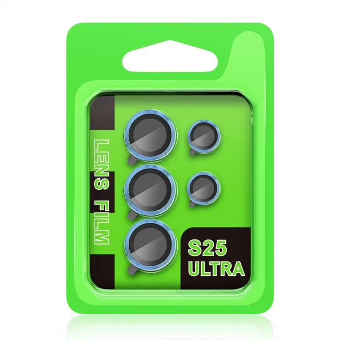 Samsung Galaxy S25 Ultra Raze Metal Kamera Lens - Mavi