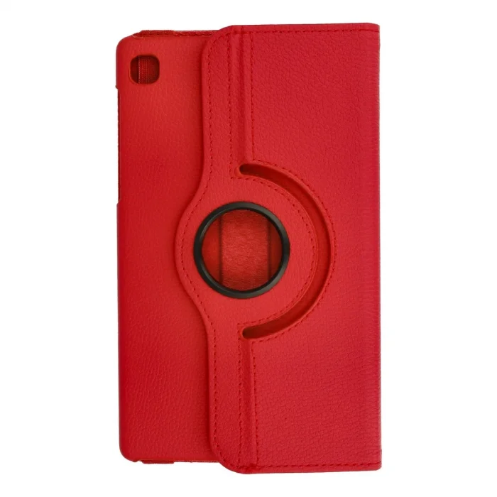 Samsung Galaxy T220 Tab A7 Lite 8.7 Kılıf 360 Tablet Deri Kılıf - Kırmızı