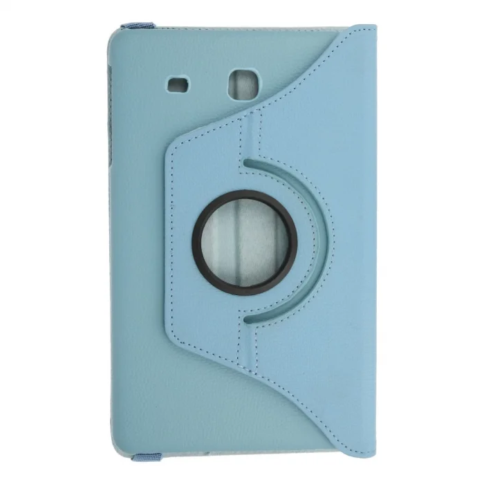 Samsung Galaxy T560 Tab E 9.7 Kılıf 360 Tablet Deri Kılıf - Turkuaz
