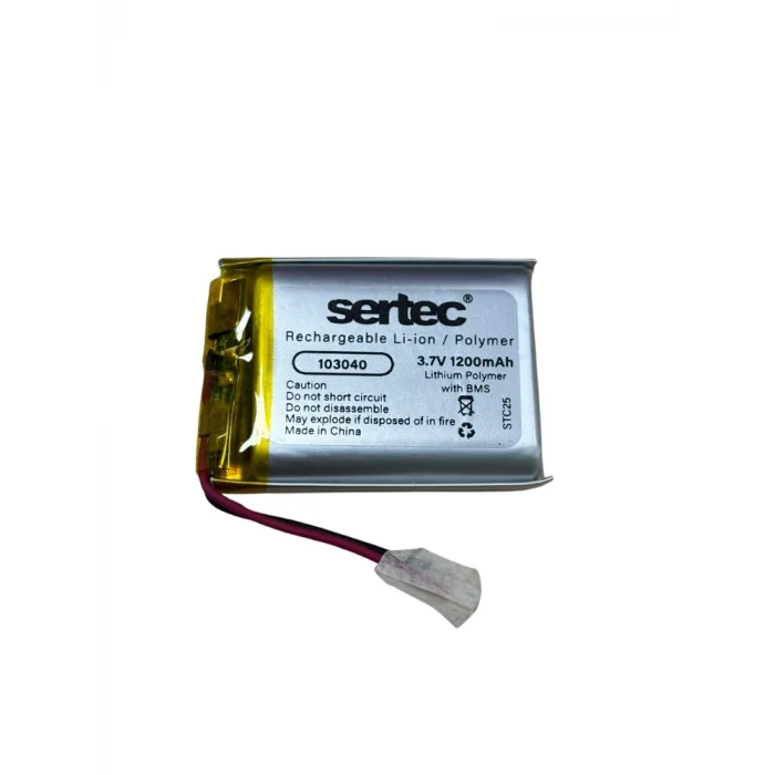 Sertec 103040 3.7v 1200mah Li-polymer Pil (devreli/1.5a)