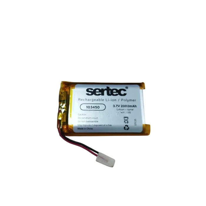 Sertec 103450 3.7v 2000 Mah Li-polymer Pil (devreli/1.5a)