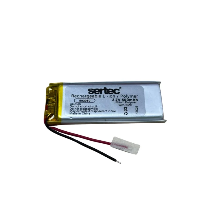 Sertec 502050 3.7v 500 Mah Li-polymer Pil (devreli/1.5a)