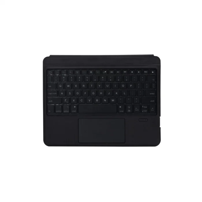 T5209d İpad Pro 12.9 (2021) Kılıf İnter Ledli Klavyeli Tablet Kılıfı - Siyah