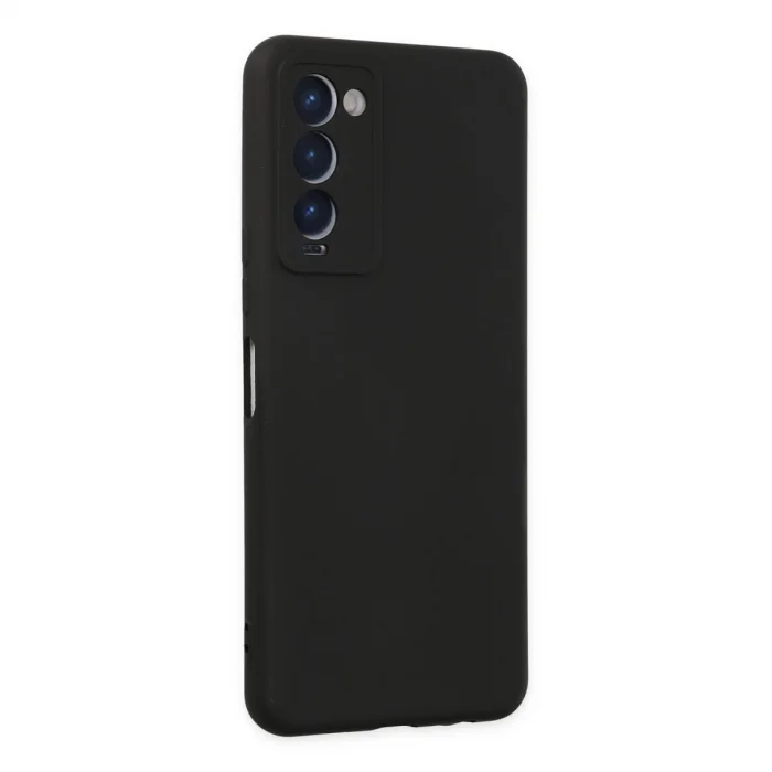 Tecno Camon 18 Kılıf Nano İçi Kadife Silikon - Siyah
