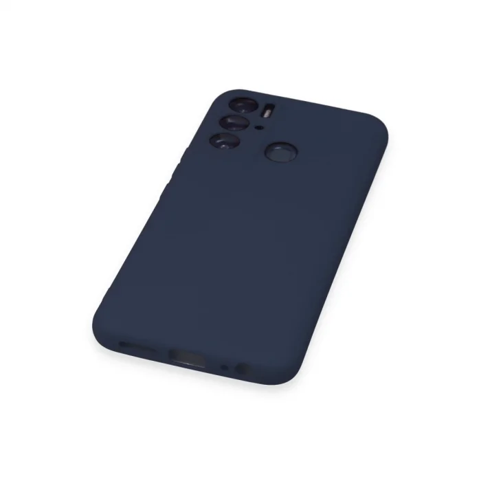 Tecno Pova Neo Kılıf Nano İçi Kadife Silikon - Lacivert